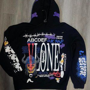 Vlone Men's Black Hoodie